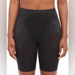 Spanx Thinstincts Girl Short 2.0 Black Sz L Targeted Shaping Slimming Shapewear